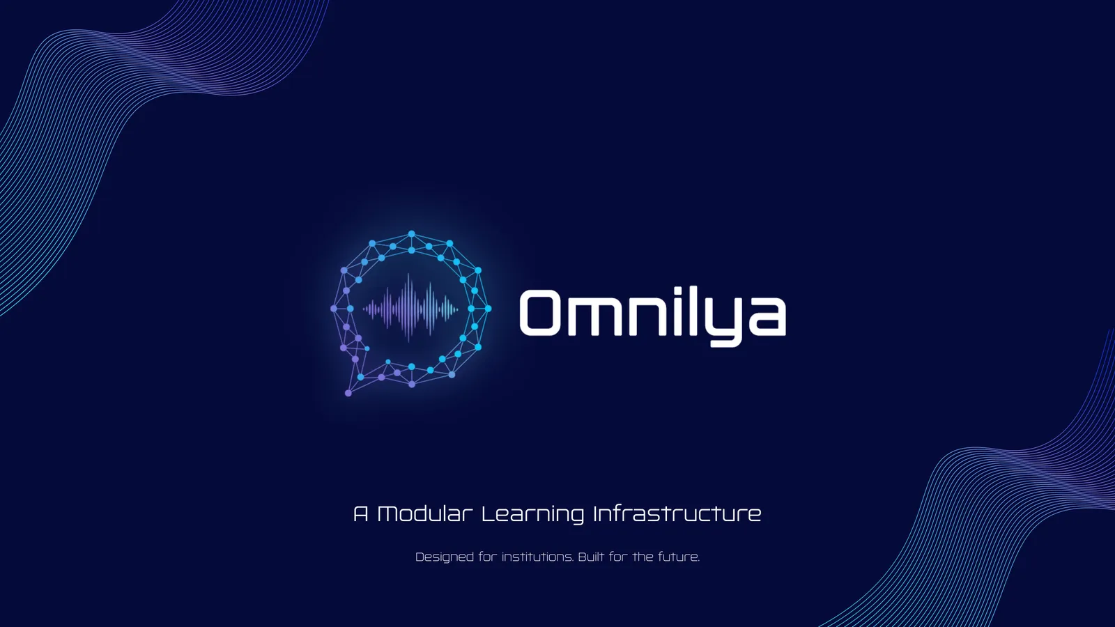 Omnilya admin dashboard with modular learning components